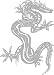 Produkt-Bild: Auto-Tattoo "Dragon", silber, PVC-Aufkleber Gr&ouml;&szlig;e ca. 17 x 24 cm