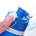 UPmall Collapsible Water Bottle - Medical Grade Silicone Leak Proof Foldable Sports Bottle 750ml (26 oz)