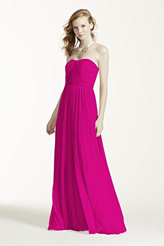 Versa Convertible Mesh Bridesmaid Dress Style F15782, Begonia, 14
