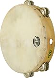 Latin Percussion CP380 10 Tambourine With Head Double Row