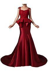 Satin/Tulle Lace Mermaid Cap Sleeves Square Neck Evening Dress 