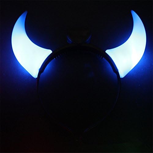 LED Flash Light Haloween Devil Horns Headband Cosplay for holiday celebration decoration