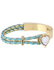 Betsey Johnson "Fairyland" Crystal Heart Friendship Bracelet, 7.5"