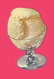 Vanilla Ice Cream 16X24 Canvas Giclee