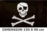 *** PROMOTION *** Drapeau Pirate (os) - 150 X 90 cm