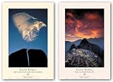Sunset Over Machu Picchu and Split Rock and Cloud Set by Galen Rowell 18.5