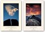 Sunset Over Machu Picchu and Split Rock and Cloud Set by Galen Rowell 18.5"x27.75" Art Print Poster