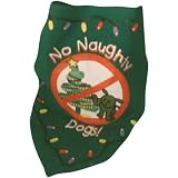 XMAS NO NAUGHTY DOGS BANDANNA/CLR COV