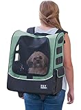 Pet Gear I-GO2 Plus Traveler Rolling Backpack Carrier for cats and dogs, Sage