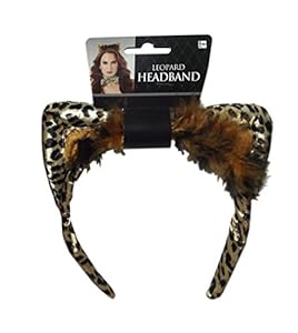 Amscan Leopard Cat Ear Headband-One size