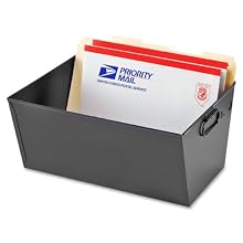 STEELMASTER Steel Posting Tub, Legal Size, 15.13 x 7 x 11.38 Inches, Black (2062TBK)