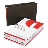 UNV14215 Standard Green Hanging File Folders, Legal Size, 1/5 Cut, 25/Box