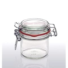 Cap+Cro - 6 St�ck Drahtb�gelgl�ser 125 ml, mit rotem Gummiring und Glasdeckel