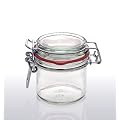Cap+Cro - 6 St�ck Drahtb�gelgl�ser 125 ml, mit rotem Gummiring und Glasdeckel