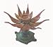 Brass Buddhist Lotus Flower Incense and Candle Holder, Opens INDIA
