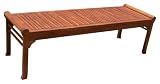 VIFAH V437 Outdoor FSC Wood Backless Bench