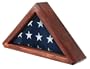 Senators Flag Display Case for 3ft x 5ft Flags - Cherry Finish