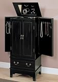 Coaster Five Drawer Jewelry Coaster Five Drawer Jewelry Armoire in Black