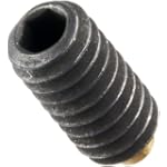 SAVE $1.10 - Alloy Steel Set Screw, Hex Socket Drive, Brass Tip, #8-32, 3/8" Length (Pack of 1) $2.75
