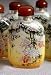 Hand-Painted Crystal Reverse Painting Collectible Snuff Bottle, Yellow Floral Tree, Decorative Silk Box - SALE