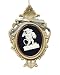 4.5" Ivory Victorian Style Frame with Cherub Holding Sickle Christmas Ornament