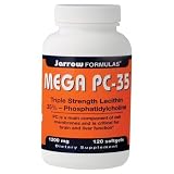 Jarrow Formulas Lecithin Mega-PC 35, 120 Softgels (Pack of 2)