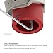 elago W2 Stand [Red] - [Supports Nightstand Mode][Cable Management][Scratch-Free Silicone] - for Apple Watch