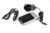 Battery--World Canon NB-4L Fujifilm NP-50 Kodak Klic-7004 Pentax D-LI68 Digital Camera Replacement Battery Charger - AC & DC Compatible Travel Battery Charger