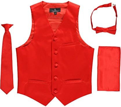Vittorino Big Boys' 4-Piece Vest & Accessories Set