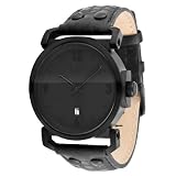 Vestal Mens OBR031 Observer All Black Leather 