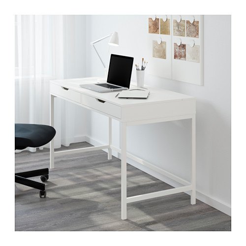 Ikea Alex Computer Desk With Drawers White