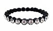 Bracelet - B216- Bangle Style - Swarovski (tm) Crystal Stones - Magnetic Closure ~ Clear