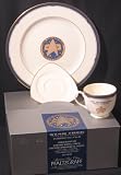 Pfaltzgraff Star Trek Generations Enterprise NCC-1701-D 3 piece buffet set