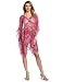 Echo Design Women's Brazil Pancho Top, Hot Viola, One Size