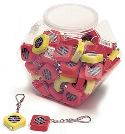 432 Wholesale Case Lot 3-Foot Mini Measuring Tapes on Keychains