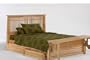 Solstice Queen Platform Bed w/ Natural Finish + 4-Drawer Set & Footboard Bench
