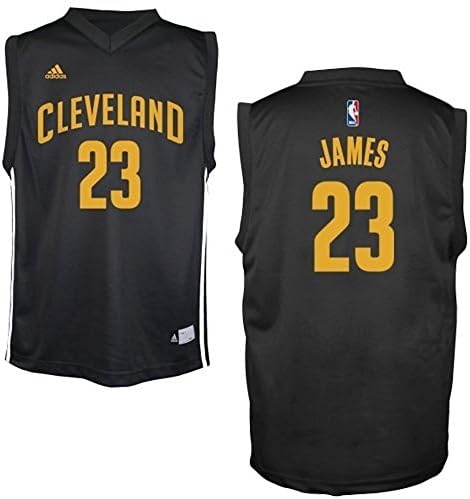 LeBron James #23 Cleveland Cavaliers NBA Mens Fashion Jersey Black (XX-LARGE)