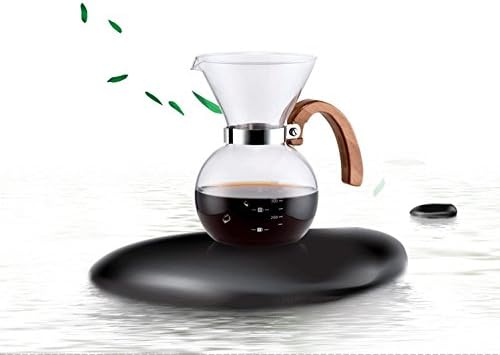 DASKY Free Filter Paper Glass Drip Coffee Maker Hand Punch Coffee Pot One to Four Cup Coffee Maker