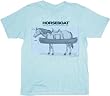 The Office Horse Boat Horseboat Light Blue T-Shirt Tee
