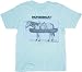 The Office Horse Boat Horseboat Light Blue T-Shirt Tee
