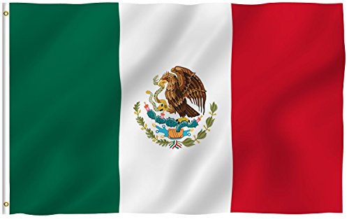 Mexico Flag 3x5 ft Printed Polyester Banner by Briar Flags