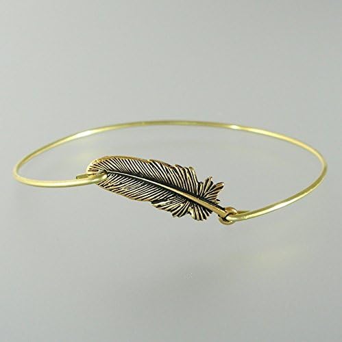 Feather Bangle Bracelet - G