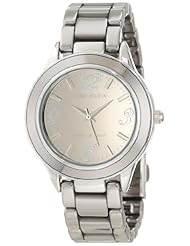 Anne Klein Womens 10/9355TMTC Ceramic Titanium-Tone Ceramic Link Watch