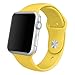 Apple Watch Band, Perman Sports Comfort Smooth Silicone Replacement Smart Watch Bracelet Strap Band Watchband for Apple Watch 42mm Yellow