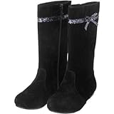 GYMBOREE(ジンボリー) リボントリムブーツ ブラック シューズ 18cm【並行輸入】