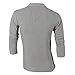 jeansian Mens Dress Casual Slim Fit Long Sleeve POLO T-Shirts D307
