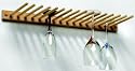 Natural Wood WALL MOUNT stemware WINE GLASS HOLDER