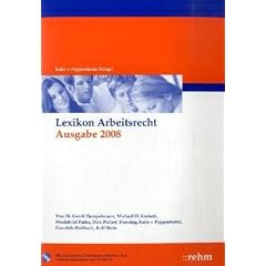 Lexikon Arbeitsrecht 2007. Inkl CD-ROM (Personal info Top) (Broschiert)