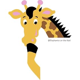 Elephants On The Wall D I Y Paint a Mural, Giraffe Doorhugger