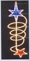XXXL Christmas Outdoor Rope Light, Star, 85*280 cm, made of miniature rope light & light string, foldable version, Static Effect